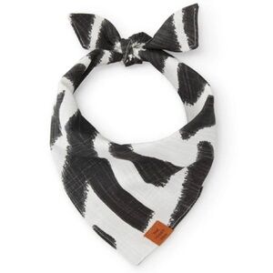 Foggy Dog Ebony Zebra Bandana *NEW WITH TAGS* Size Small
